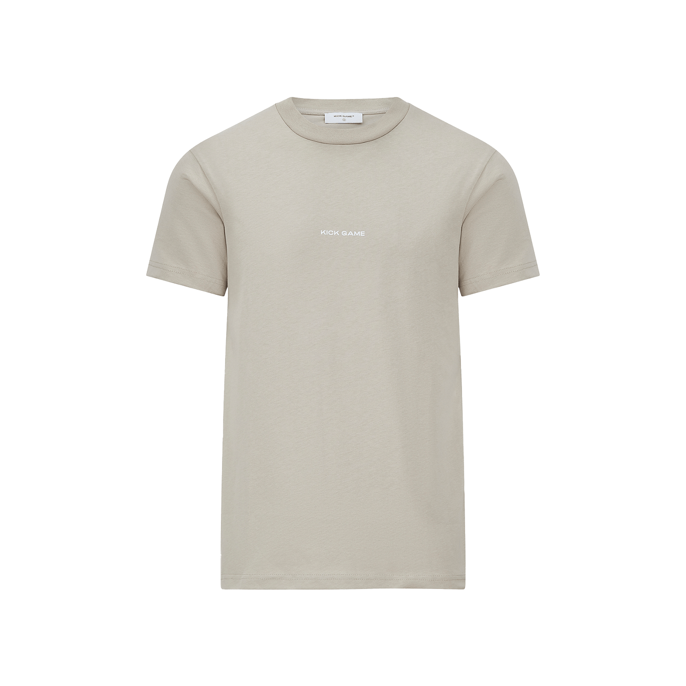 Kick Game Logo T-Shirt 'Feather Grey' — XXS — Front View