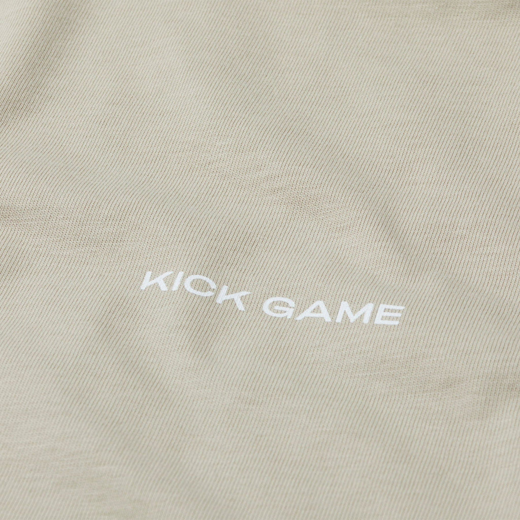 Kick Game Logo T-Shirt 'Feather Grey' — XXS — Back View