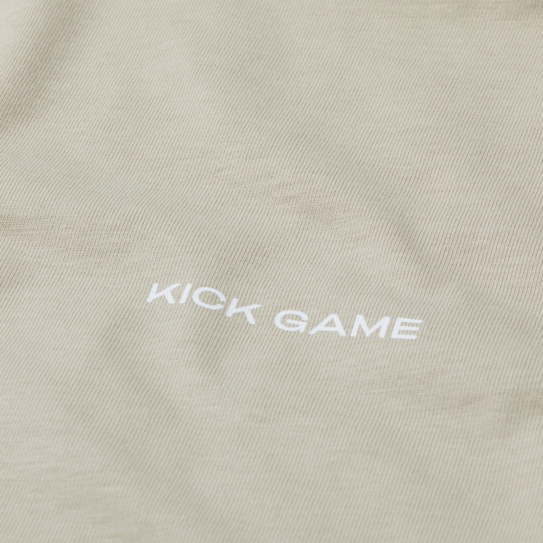 Kick Game Logo T-Shirt 'Feather Grey' — XXS — Back View