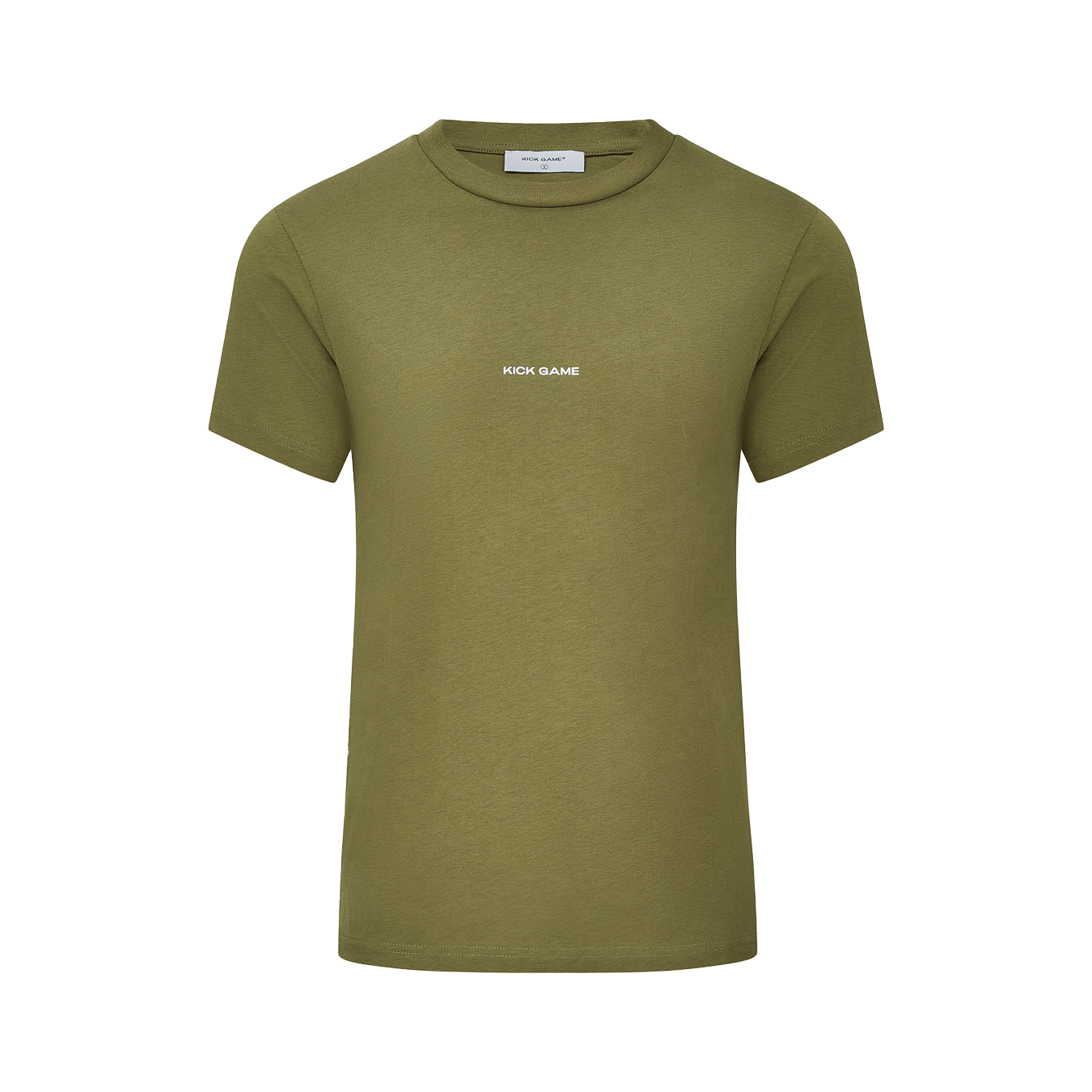 Kick Game Logo T-Shirt 'Martini Olive' — XXS — Front View