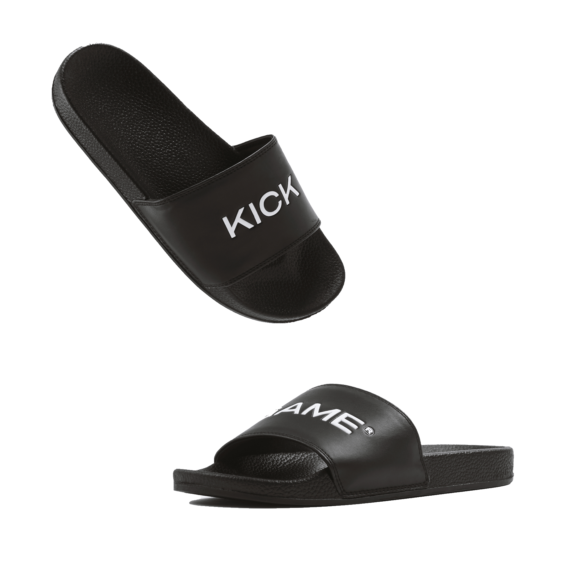 KG Core Slides 'Black/White' — UK 1 — Side View