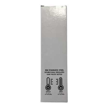 KG Thermal Bottle 'Black' — Side View