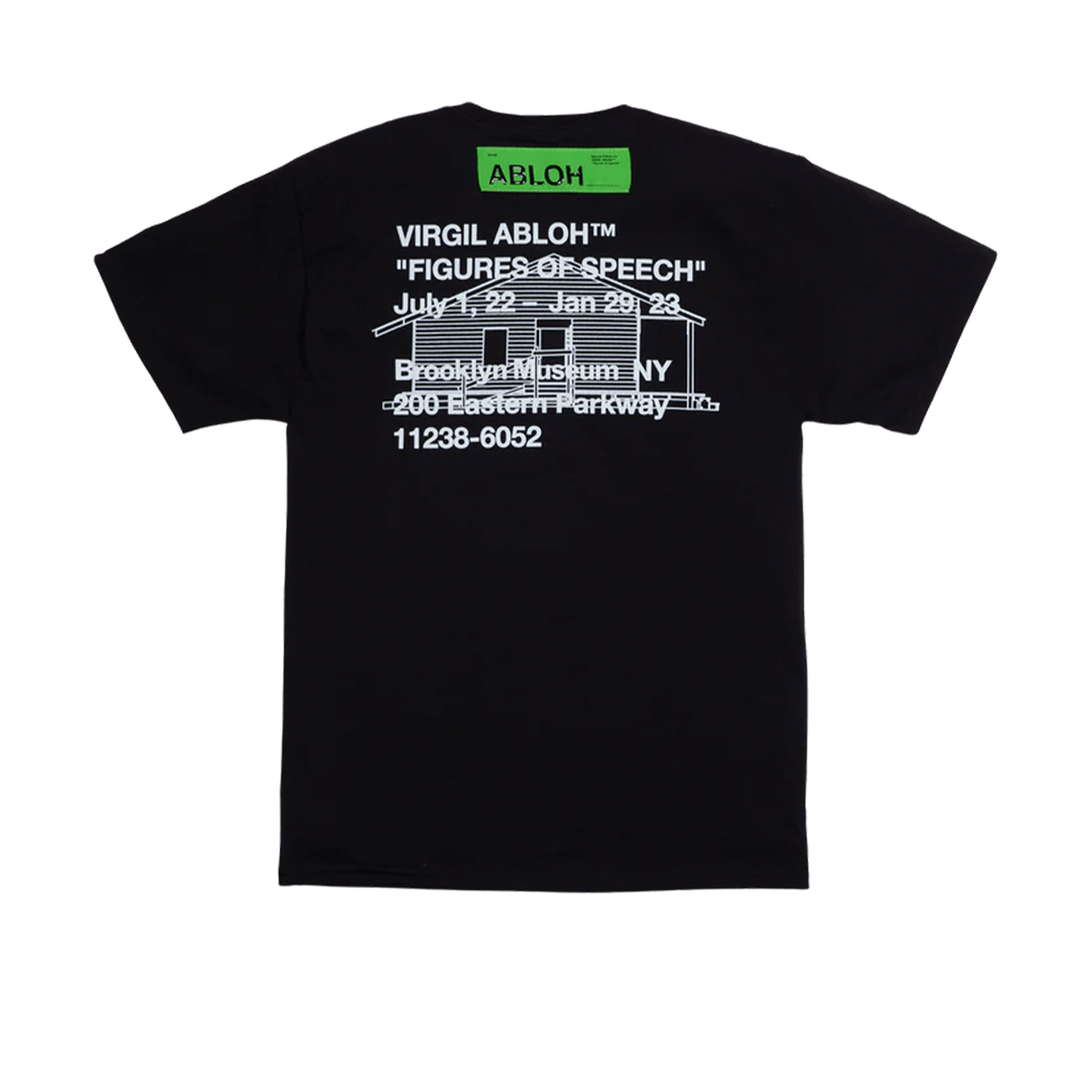 Virgil Abloh Gymnastics Art Institute Tee 'Black' — XXS — Front View