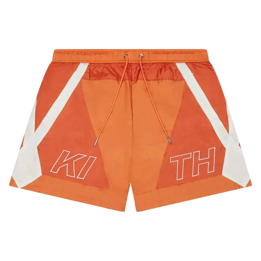 Kith Nylon Turbo Shorts Clementine — S — Front View