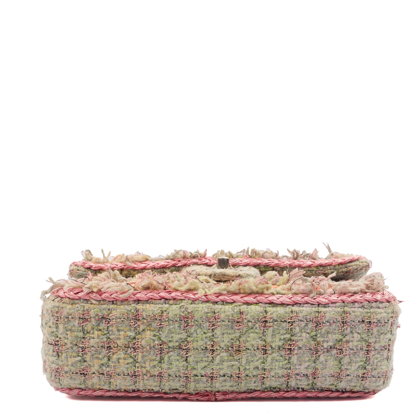 Chanel Shoulder Bag Classic Single Flap - Medium in Multi, Fabric — Detail View