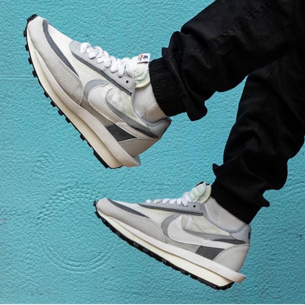 Sacai x LDWaffle 'Summit White' — UK 3 | EU 35.5 | US 3.5 — Lifestyle View