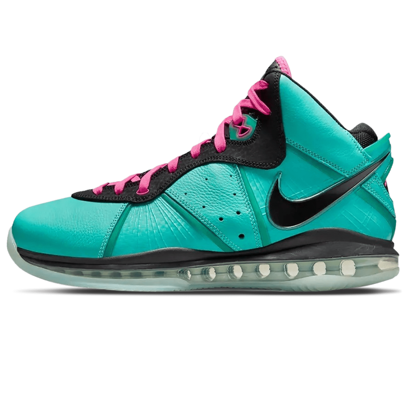 Nike LeBron 8 Retro 'South Beach' 2021 — UK 3 | EU 35.5 | US 3.5 — Front View
