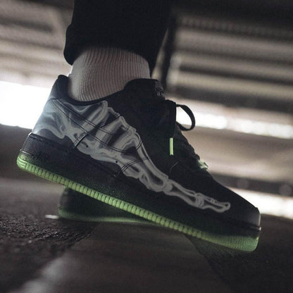 Nike Air Force 1 '07 QS 'Black Skeleton' — UK 3 | EU 35.5 | US 3.5 — Alternate View 7