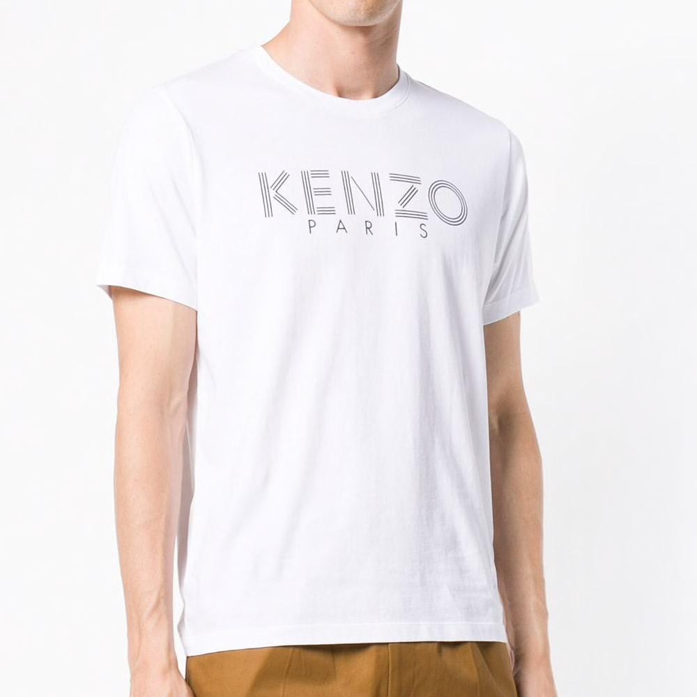 Kenzo Logo T-Shirt White — XXS — Back View