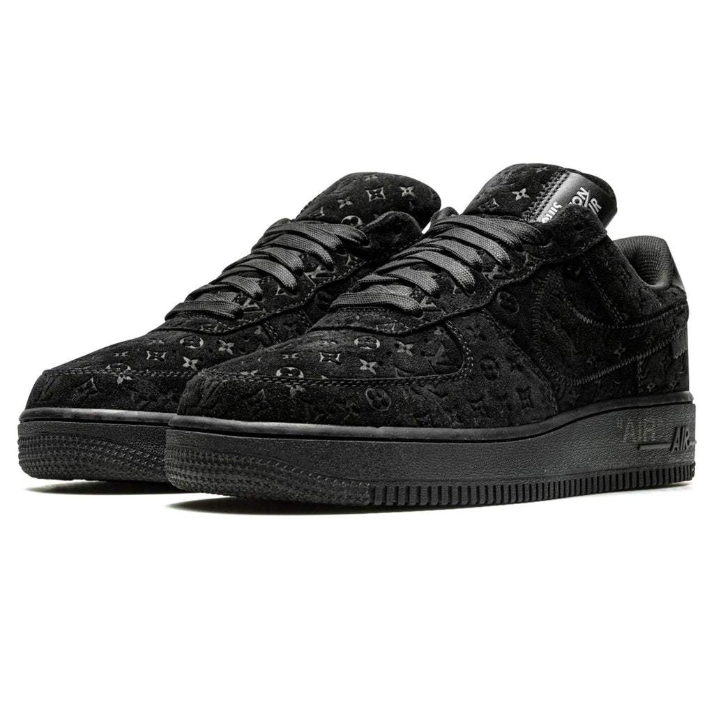 Louis Vuitton Nike Air Force 1 Low By Virgil Abloh Black Anthracite — UK 3 | EU 35.5 | US 3.5 — Side View