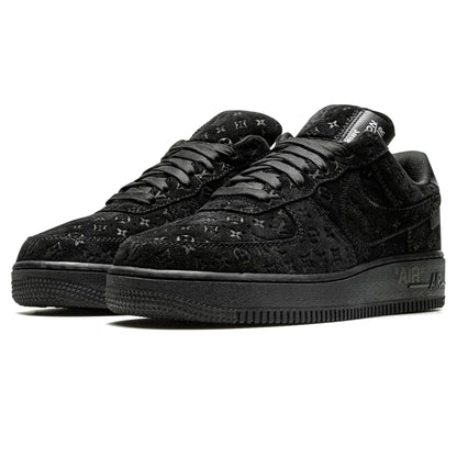 Louis Vuitton Nike Air Force 1 Low By Virgil Abloh Black Anthracite — UK 3 | EU 35.5 | US 3.5 — Side View