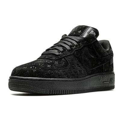 Louis Vuitton Nike Air Force 1 Low By Virgil Abloh Black Anthracite — UK 3 | EU 35.5 | US 3.5 — Top View