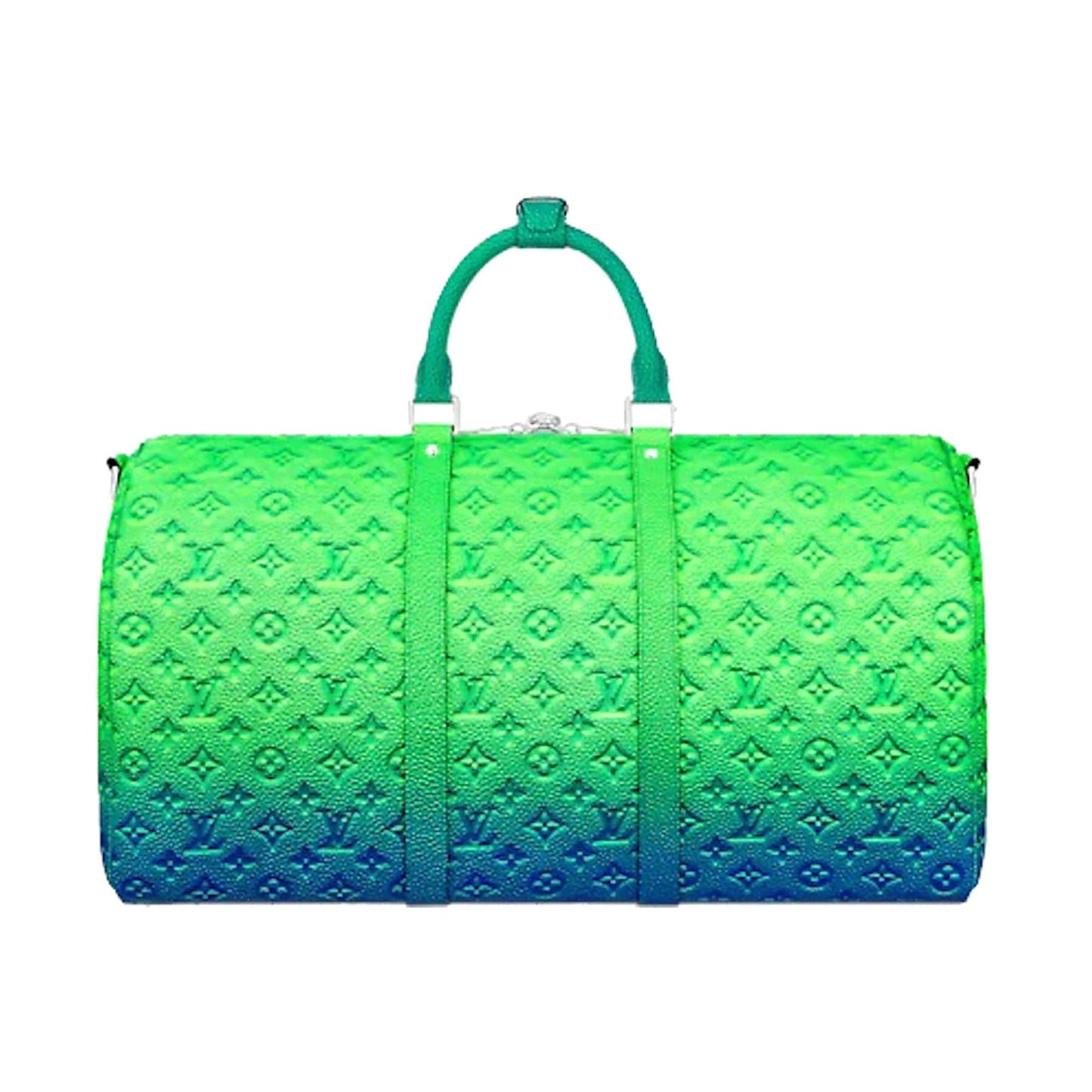 Louis Vuitton Keepall 50B Taurillon Illusion Blue/Green — Side View