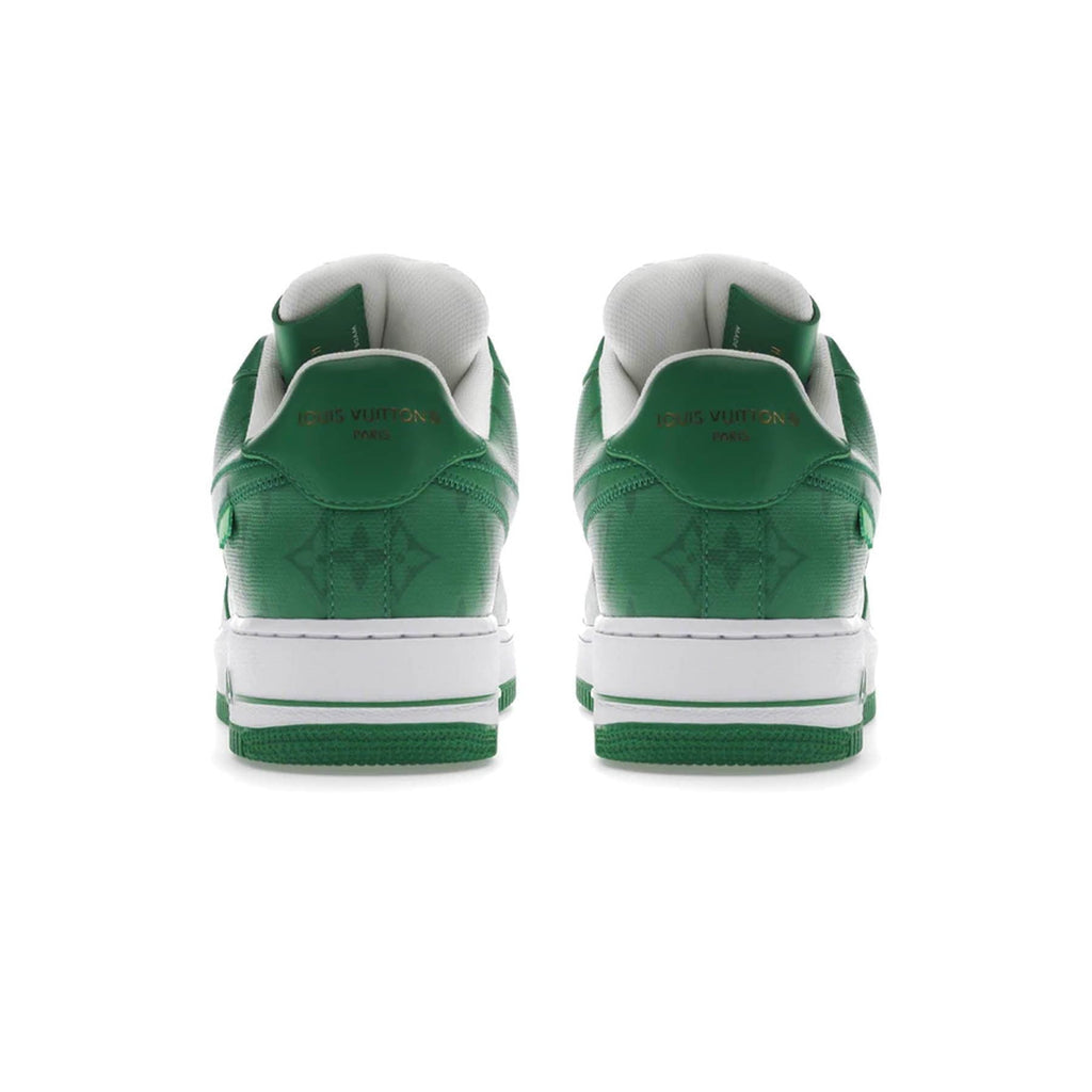 Louis Vuitton Nike Air Force 1 Low By Virgil Abloh White Green — UK 3 | EU 35.5 | US 3.5 — Top View