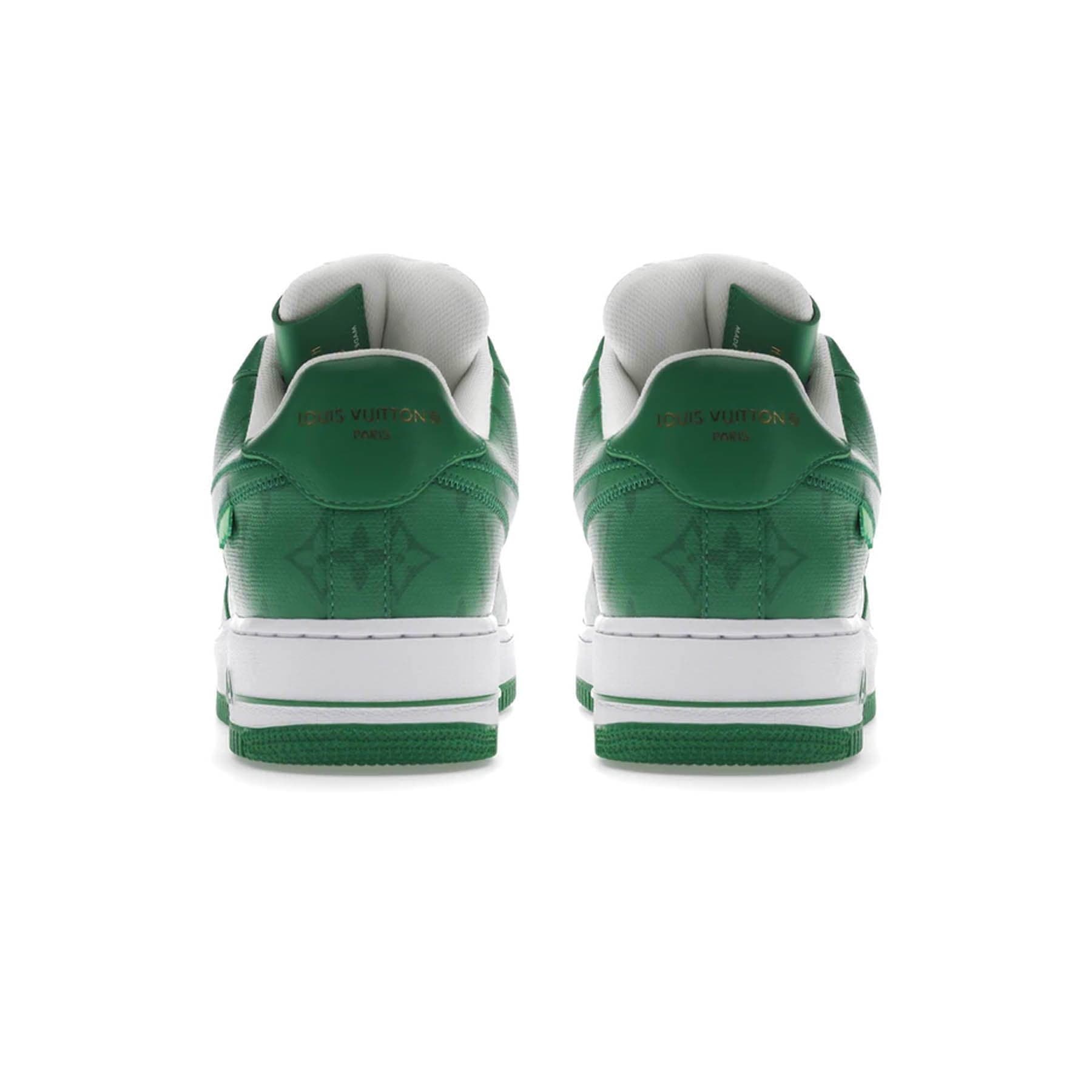 Louis Vuitton Nike Air Force 1 Low By Virgil Abloh White Green — UK 3 | EU 35.5 | US 3.5 — Top View