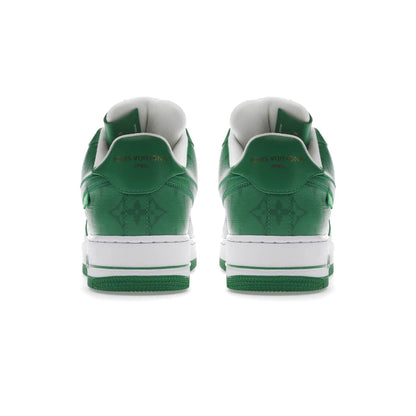 Louis Vuitton Nike Air Force 1 Low By Virgil Abloh White Green — UK 3 | EU 35.5 | US 3.5 — Top View