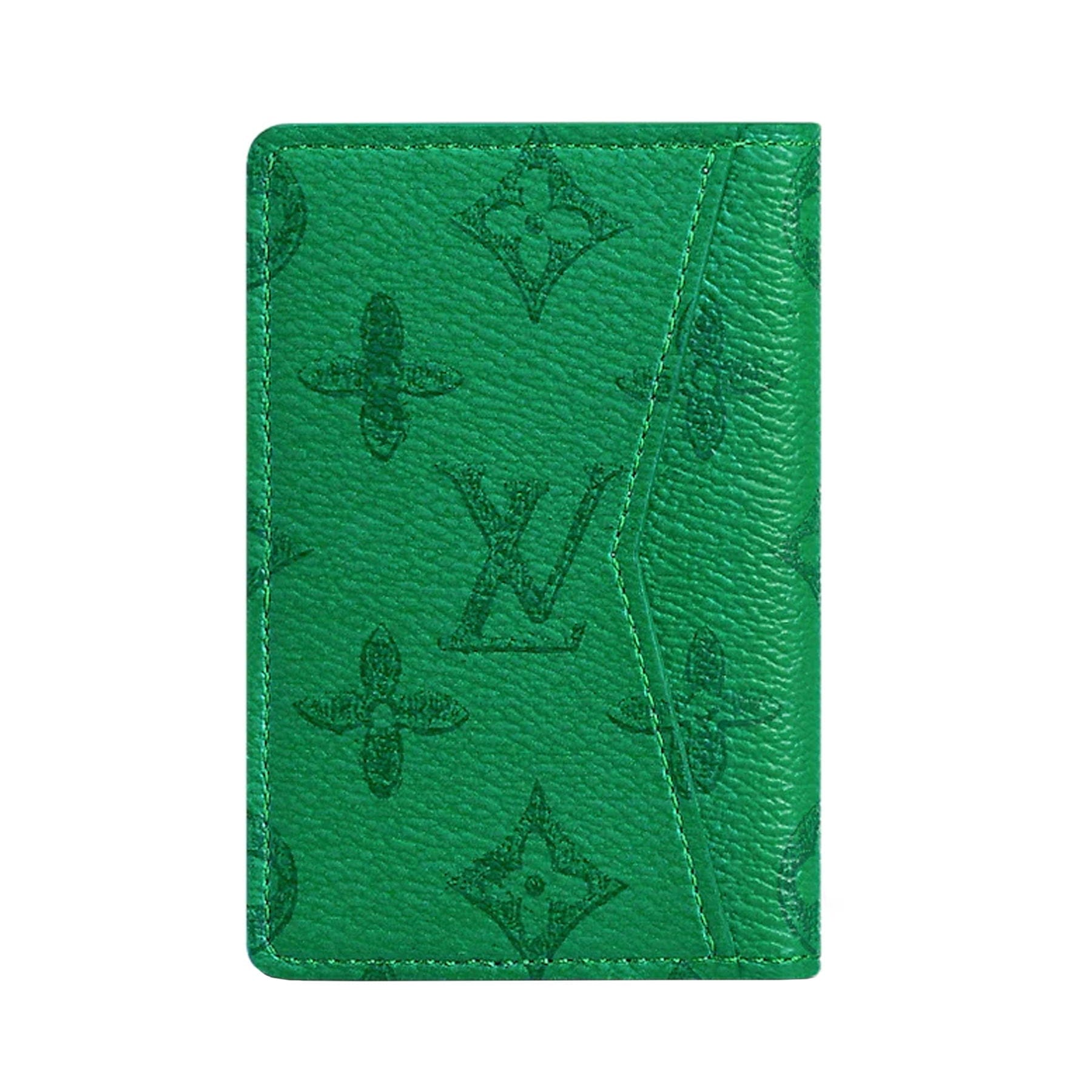 Louis Vuitton Pocket Organizer Monogram Green — Side View