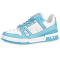 Louis Vuitton Trainer Low White Sky Blue — UK 1 — Front View