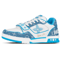Louis Vuitton Trainer 'Monogram Denim' — UK 1 — Front View