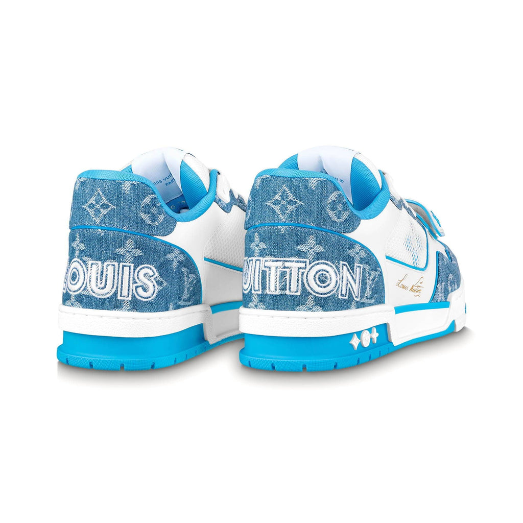 Louis Vuitton Trainer 'Monogram Denim' — UK 1 — Side View
