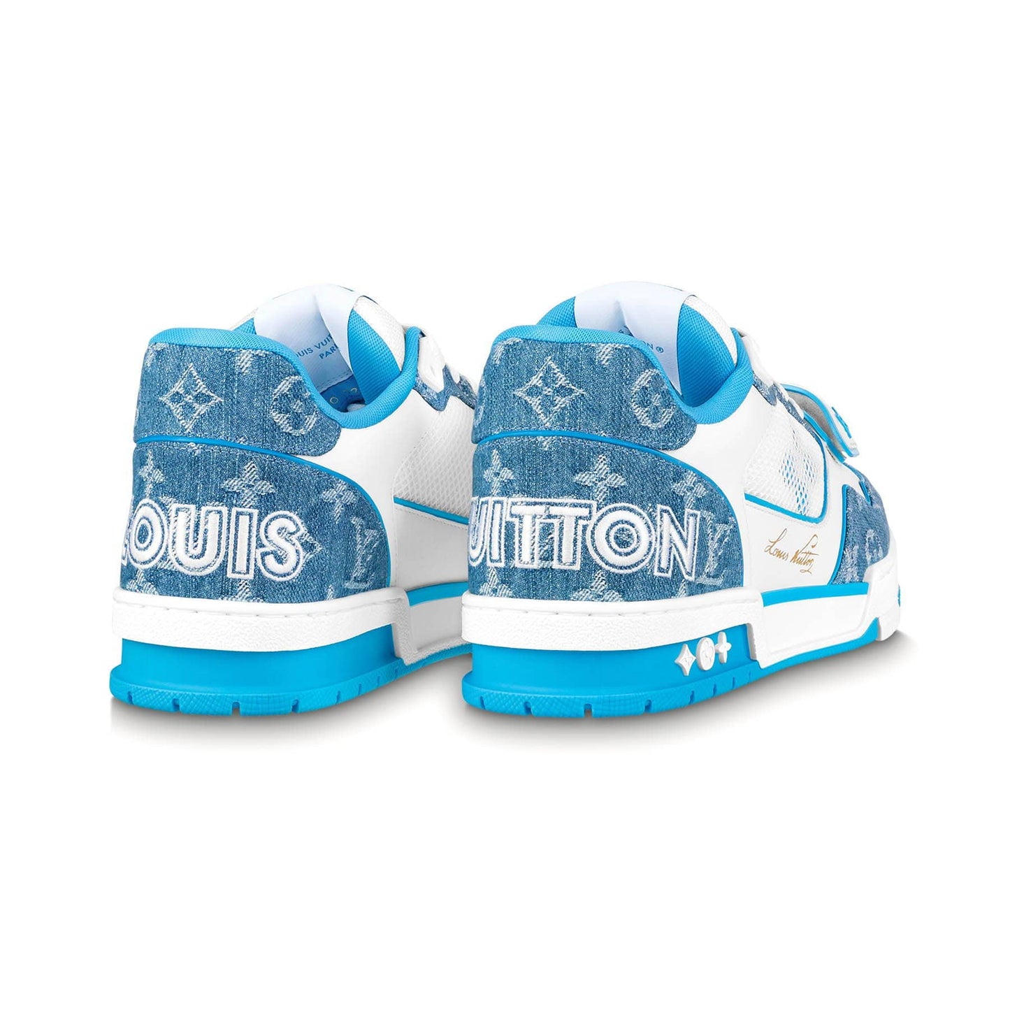Louis Vuitton Trainer 'Monogram Denim' — UK 1 — Side View