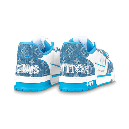 Louis Vuitton Trainer 'Monogram Denim' — UK 1 — Side View