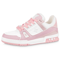 Louis Vuitton Trainer Low White Rose — UK 1 — Front View