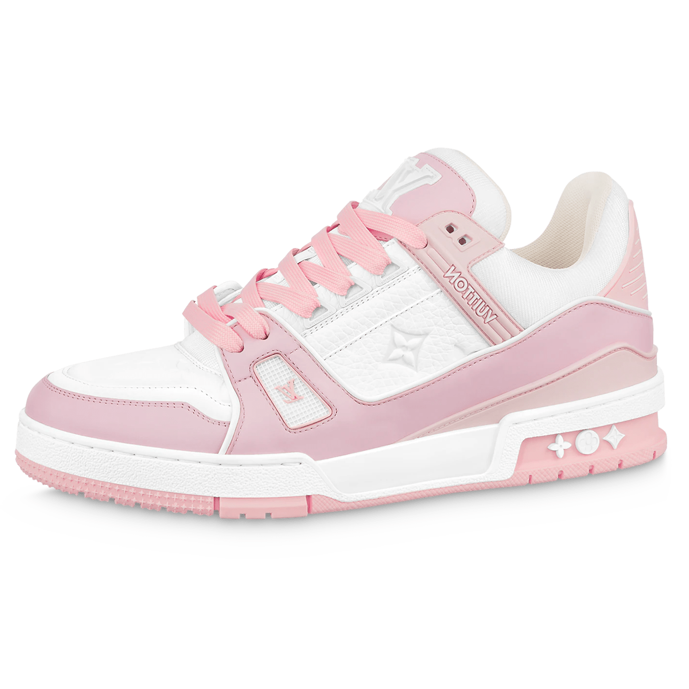 Louis Vuitton Trainer Low White Rose — UK 1 — Front View