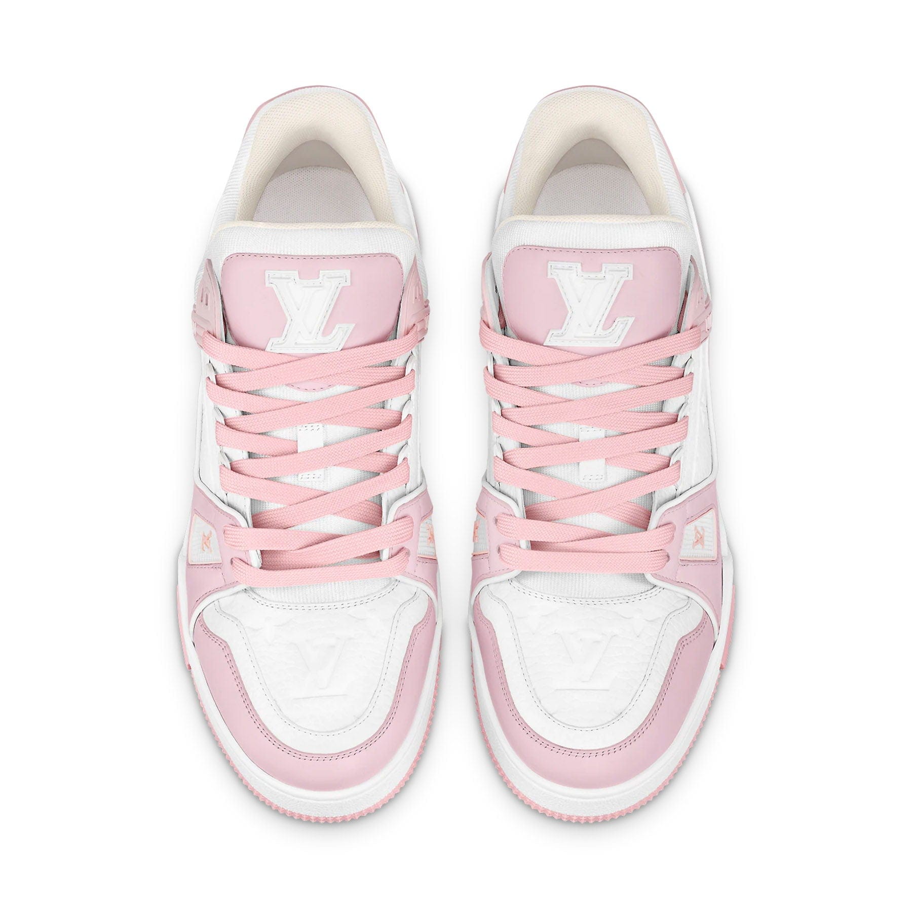 Louis Vuitton Trainer Low White Rose — UK 1 — Back View