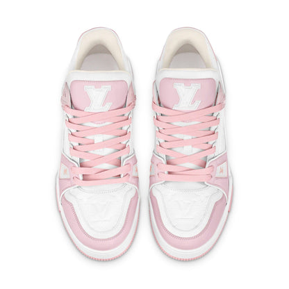 Louis Vuitton Trainer Low White Rose — UK 1 — Back View