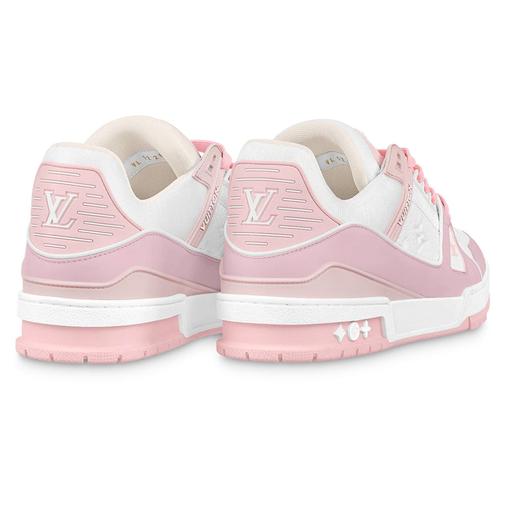 Louis Vuitton Trainer Low White Rose — UK 1 — Side View