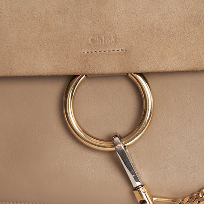 Chloe Shoulder Bag Faye Shoulder Bag in Grey, Calfskin Leather — Alternate View 23