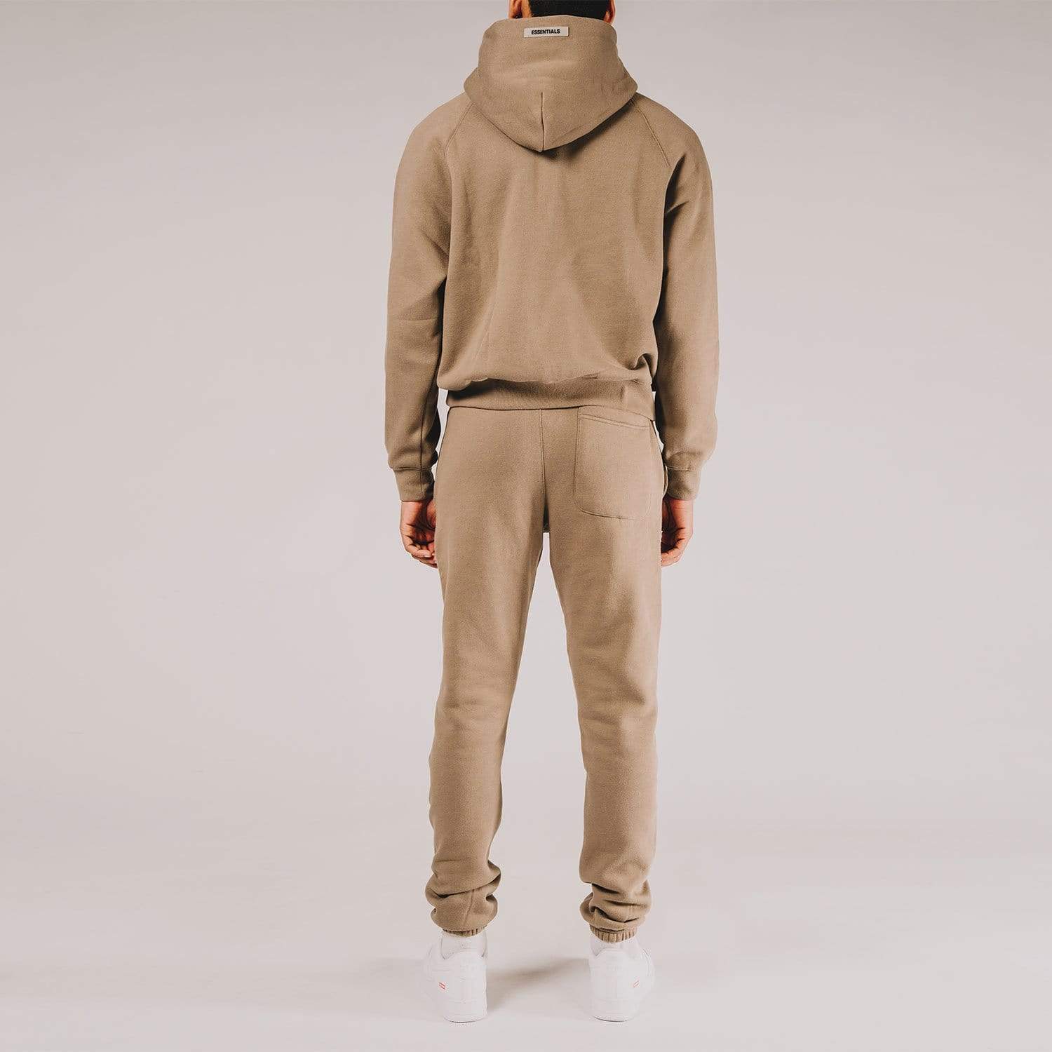 FEAR OF GOD ESSENTIALS 3D Silicon Applique Pullover Hoodie Taupe — XXS — Alternate View 7