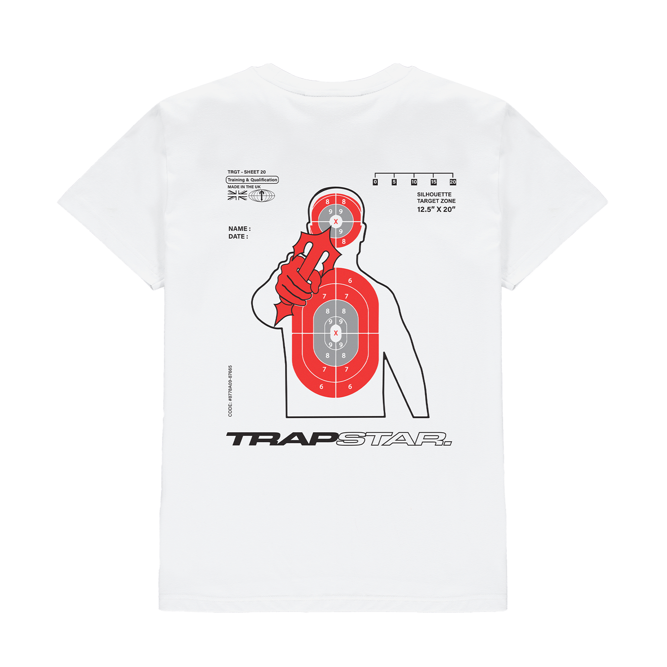 Trapstar Marksman 2.0 Tee - White — XXS — Front View