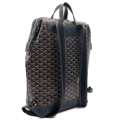 Goyard Backpack Cisalpine Backpack in Blue, Leather — Back View