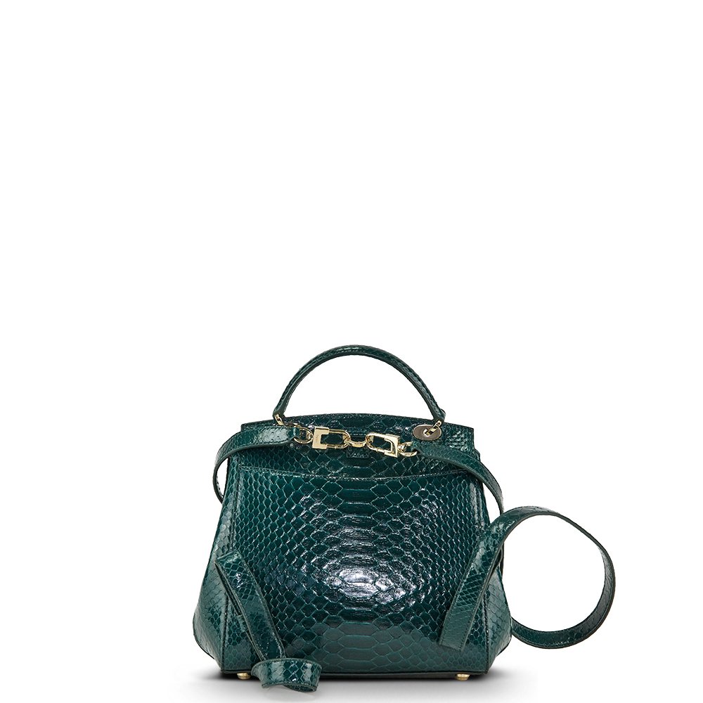 Asprey Backpack Tote in Green, Exotic — Alternate View 10