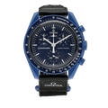 Swatch x Omega Bioceramic Moonswatch Mission to Neptune — Front View