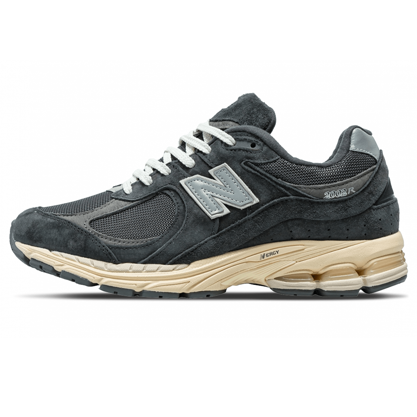 New Balance 2002R 'Black Dark Grey' — UK 3.5 | EU 36 | US 4 — Front View
