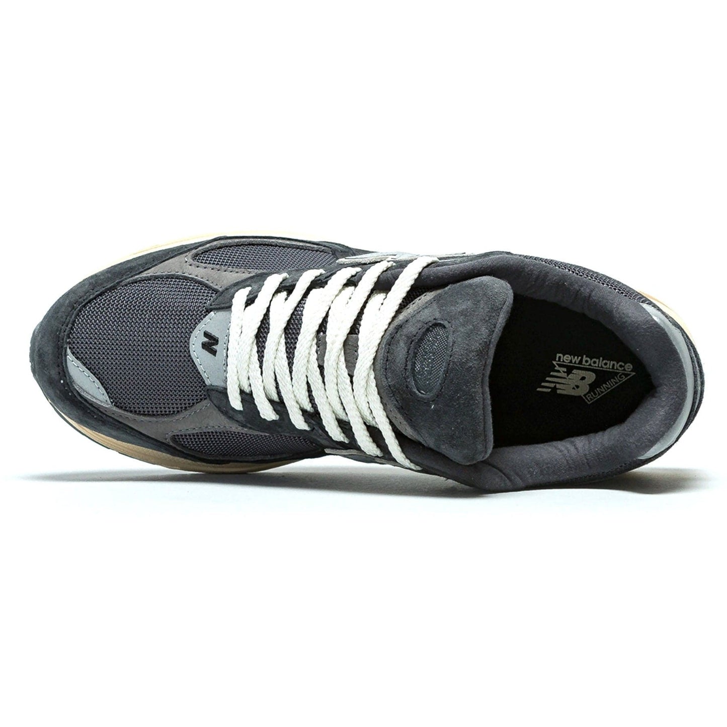 New Balance 2002R 'Black Dark Grey' — UK 3.5 | EU 36 | US 4 — Top View