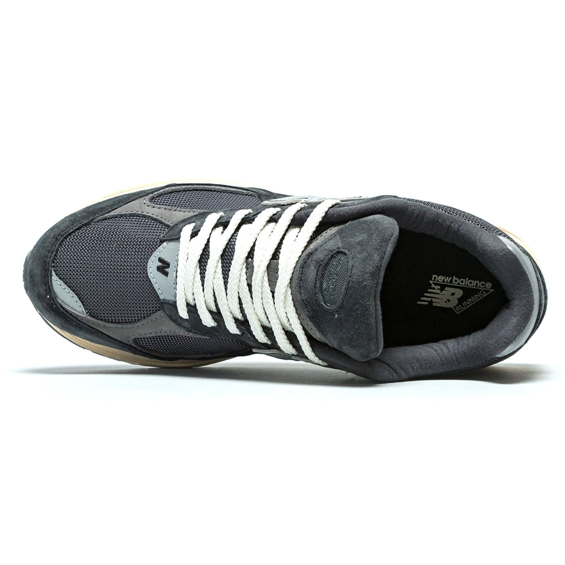 New Balance 2002R 'Black Dark Grey' — UK 3.5 | EU 36 | US 4 — Top View