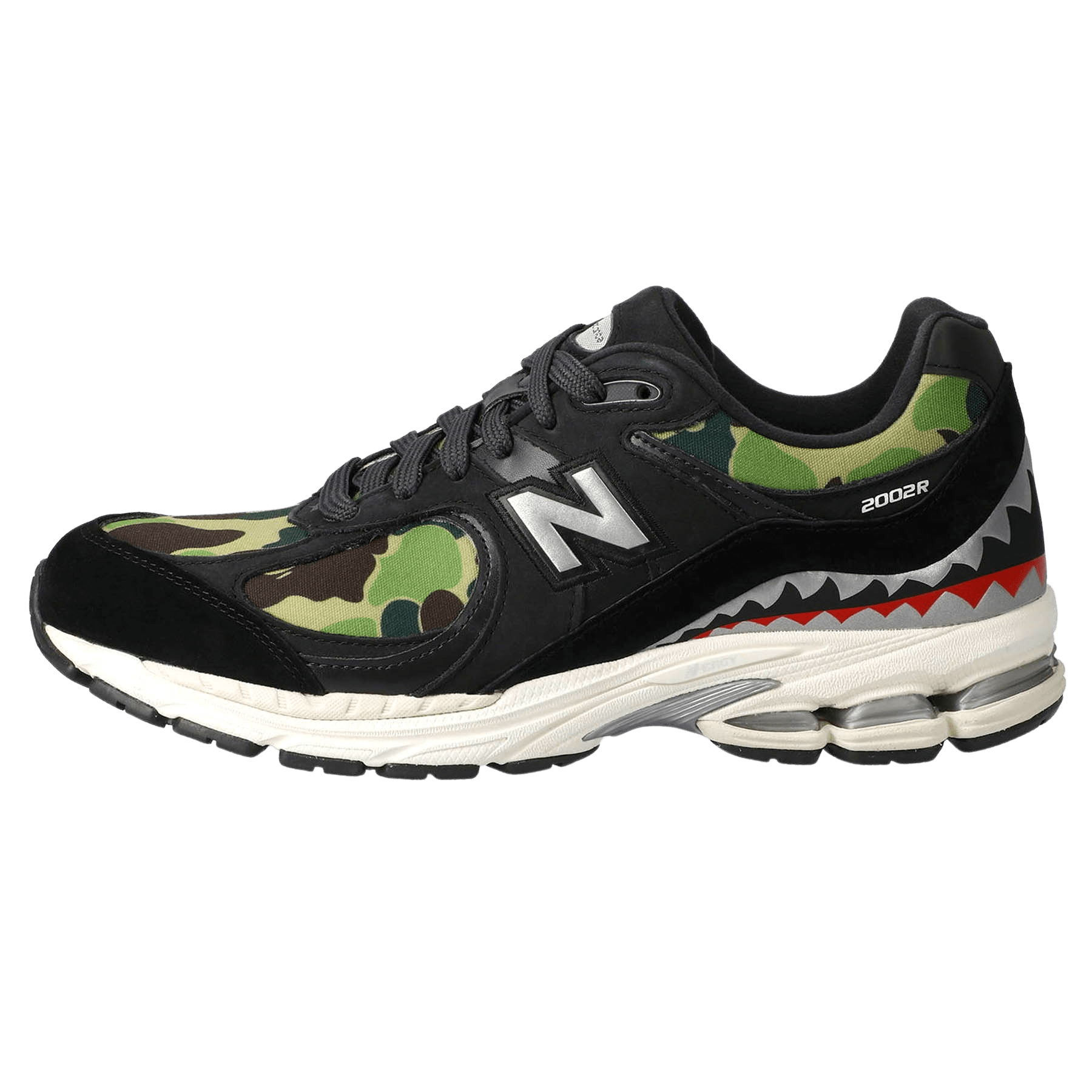 BAPE x 2002R 'Apes Together Strong - Black Camo' — UK 3.5 | EU 36 | US 4 — Front View