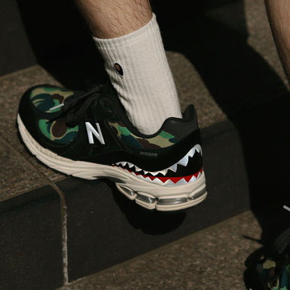 BAPE x 2002R 'Apes Together Strong - Black Camo' — UK 3.5 | EU 36 | US 4 — Lifestyle View