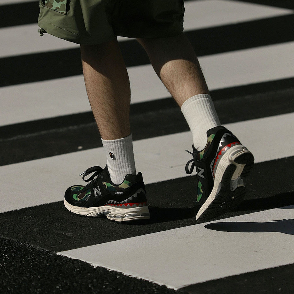BAPE x 2002R 'Apes Together Strong - Black Camo' — UK 3.5 | EU 36 | US 4 — Top View