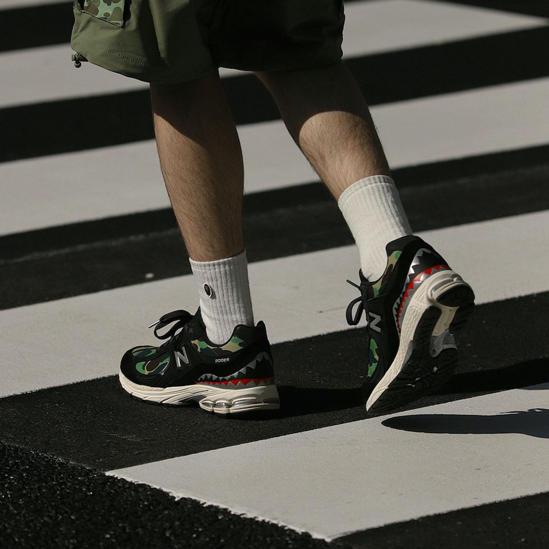 BAPE x 2002R 'Apes Together Strong - Black Camo' — UK 3.5 | EU 36 | US 4 — Top View