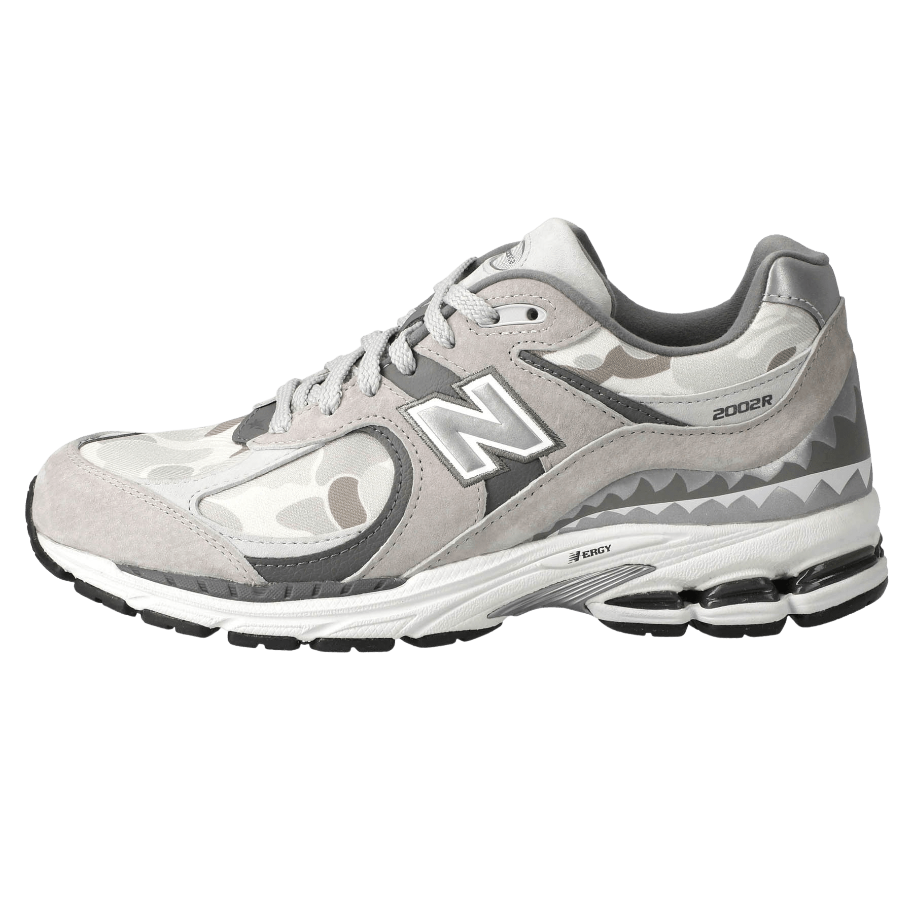BAPE x 2002R 'Apes Together Strong - Grey Camo' — UK 3.5 | EU 36 | US 4 — Front View