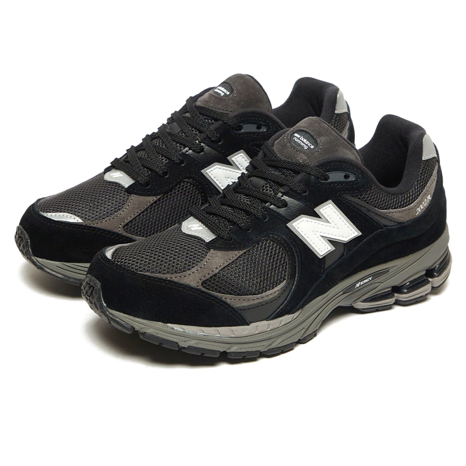 New Balance 2002R 'Black Dark Grey White' — UK 3.5 | EU 36 | US 4 — Side View
