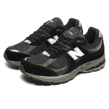 New Balance 2002R 'Black Dark Grey White' — UK 3.5 | EU 36 | US 4 — Side View
