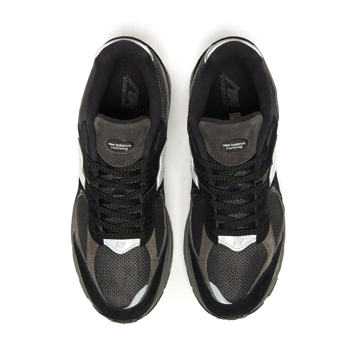 New Balance 2002R 'Black Dark Grey White' — UK 3.5 | EU 36 | US 4 — Back View
