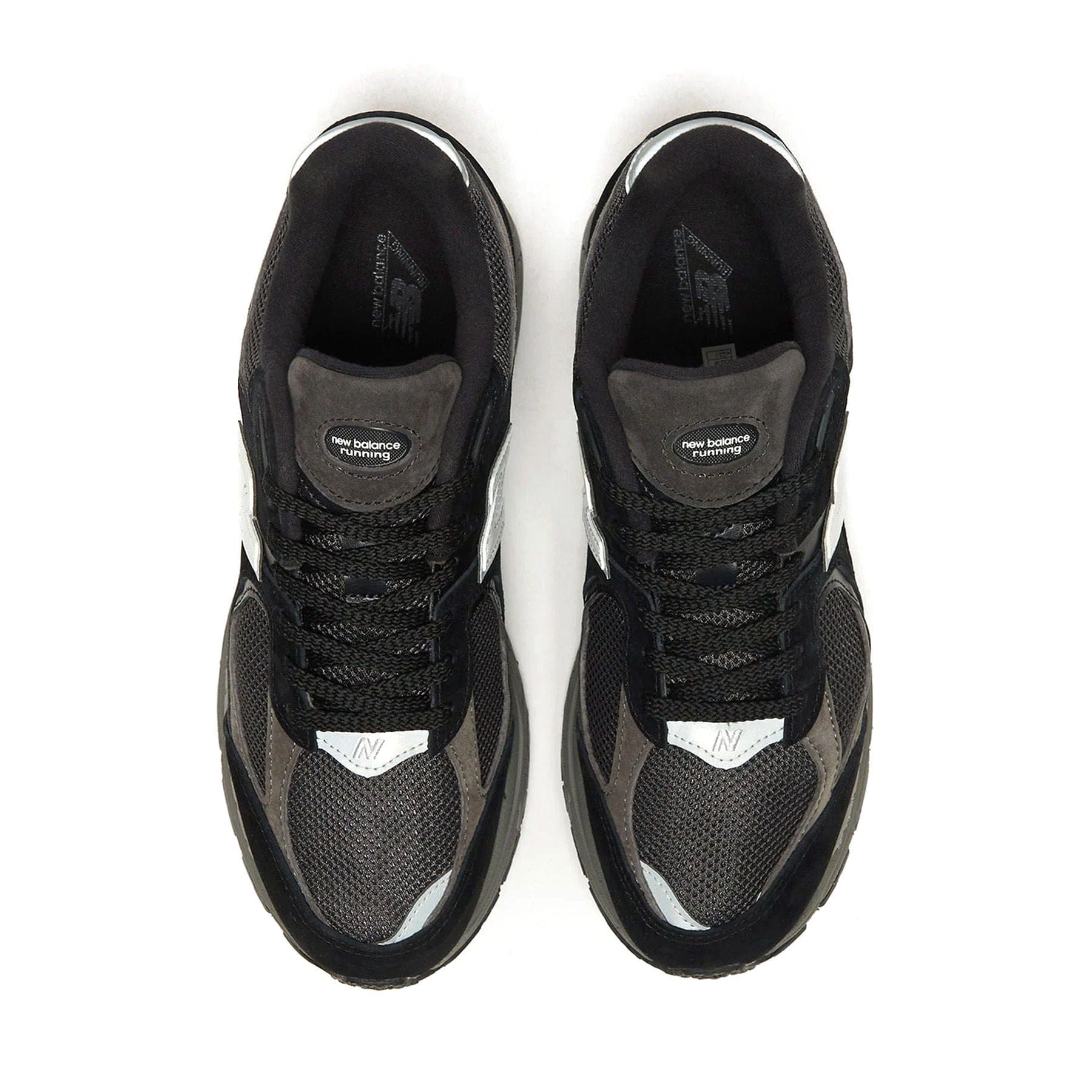 New Balance 2002R 'Black Dark Grey White' — UK 3.5 | EU 36 | US 4 — Back View