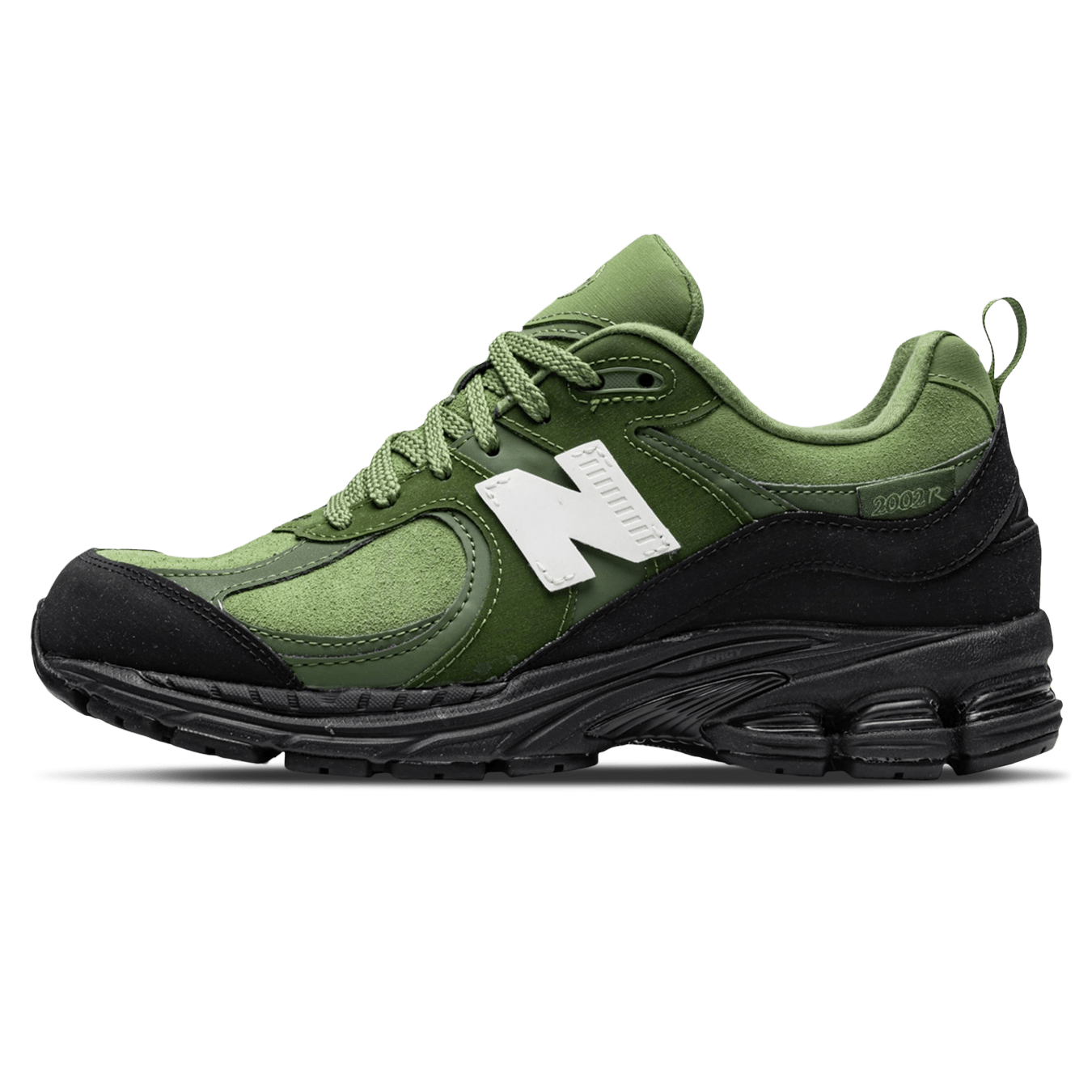 The Basement x New Balance 2002R 'Moss Green' — UK 3.5 | EU 36 | US 4 — Front View